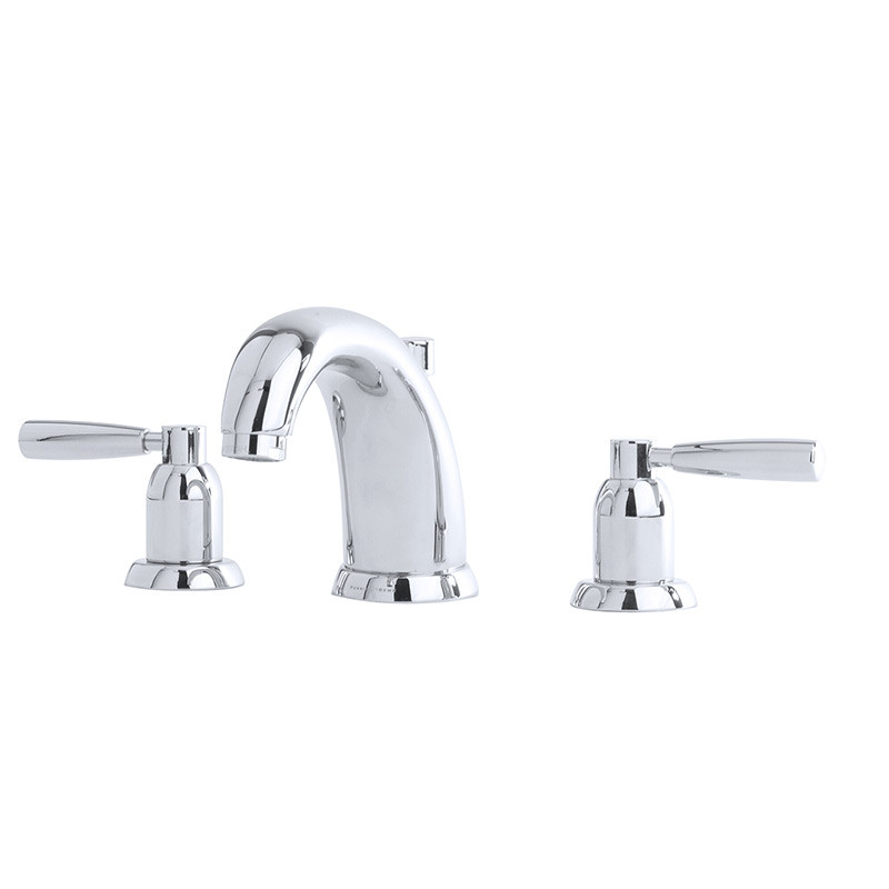 An image of Perrin & Rowe 3830 Three Hole Basin Mixer Tap, Lever Handles