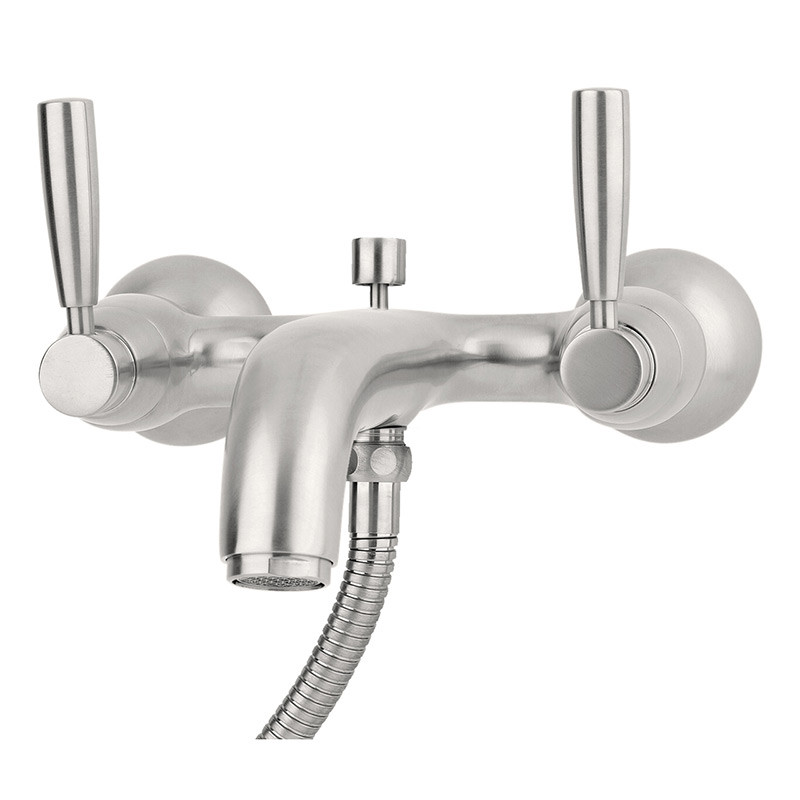 An image of Perrin & Rowe 3817 Deck Mounted Shower Mixer Tap, Lever Handles