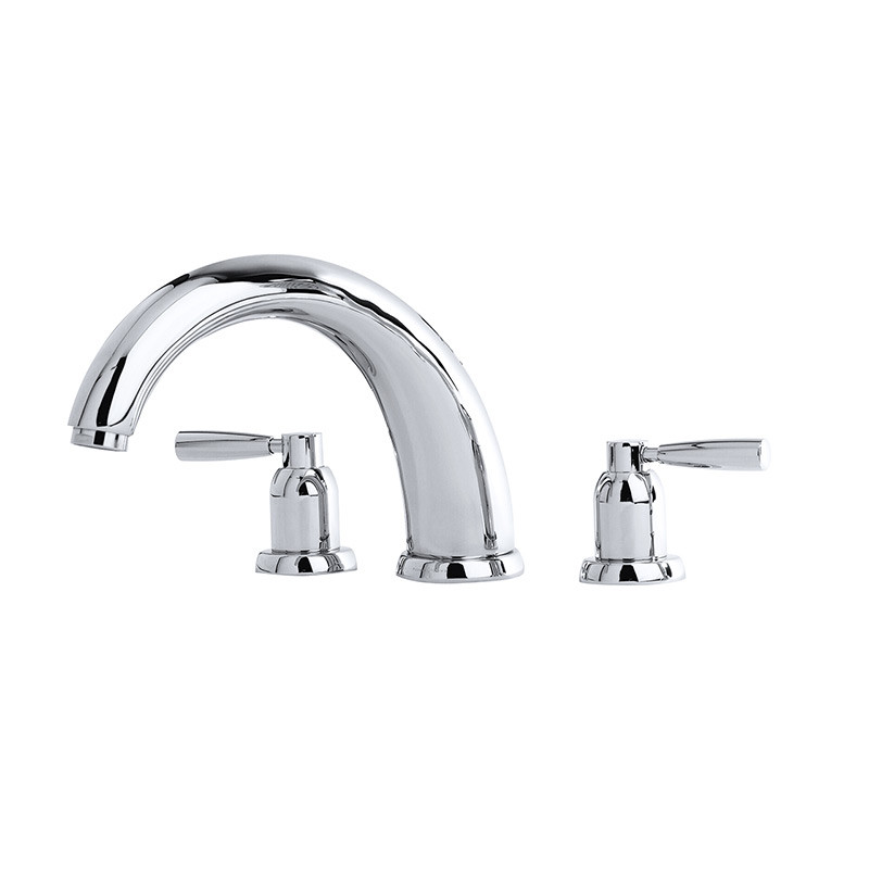 An image of Perrin & Rowe 3858 10" Three Hole Bath Mixer Tap, Lever Handles