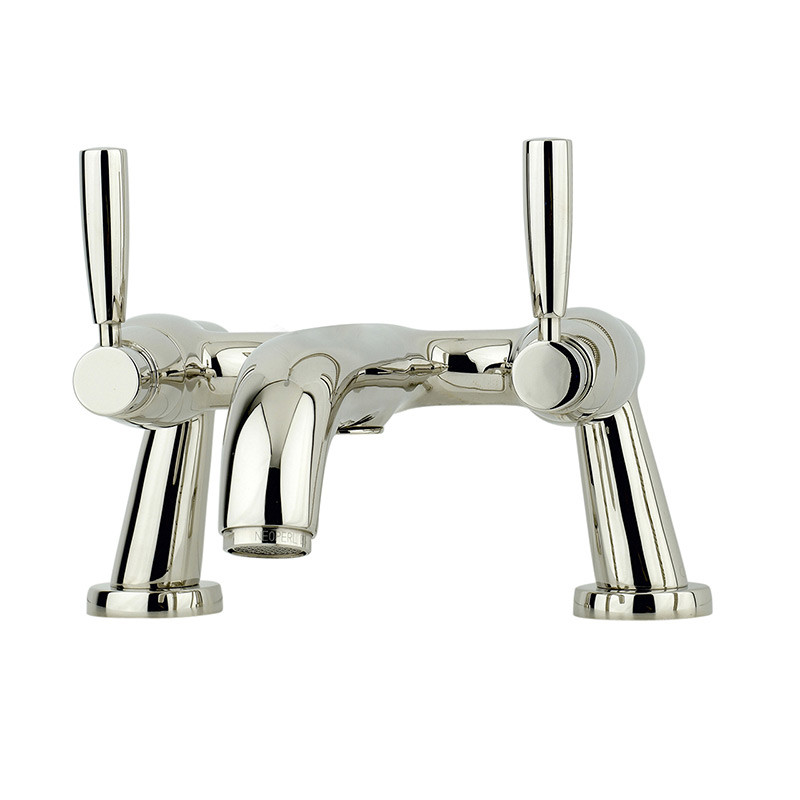 An image of Perrin & Rowe 3820 Deck Mounted Bath Filler Tap, Lever Handles