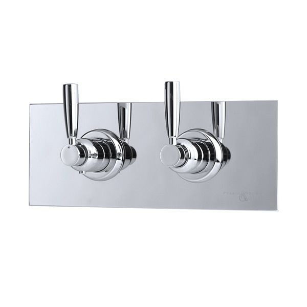 An image of Perrin & Rowe 5368 Concealed Thermostatic Shower Valve, Lever Handles