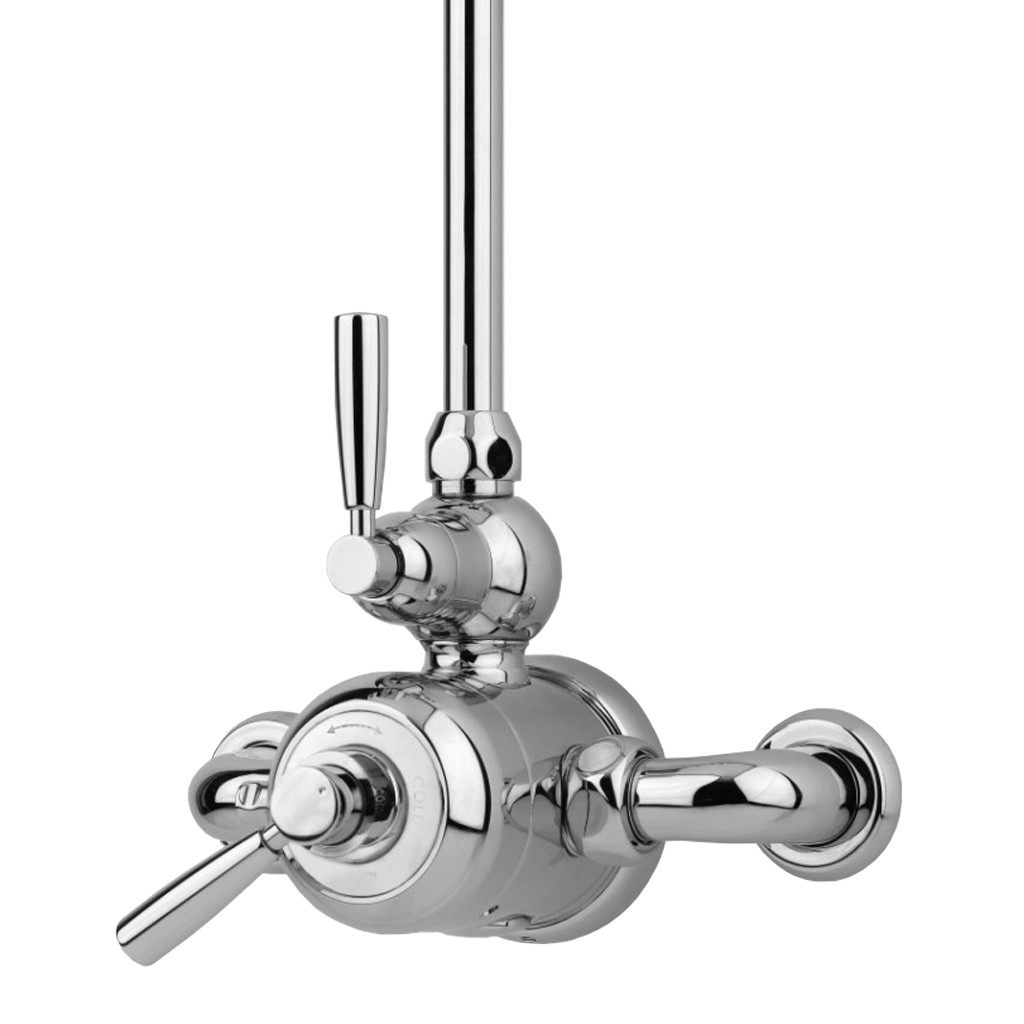 An image of Perrin & Rowe 5850 Exposed Thermostatic Shower Valve, Lever Handles