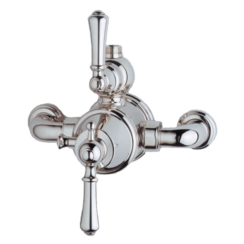 An image of Perrin & Rowe 5751 Exposed Thermostatic Shower Valve, Lever Handles